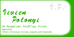 vivien polonyi business card